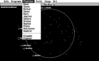 Ephemeriden der Planeten atari screenshot